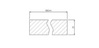 Bambus Fasadeliste Pro™, Cognac 100mm - FSC®-3