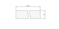Bambus Fasadeliste Pro™, Cognac 65mm -FSC®-3