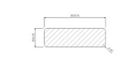 Bambus Fasadeliste Pro™, Cognac 65mm -FSC®-4